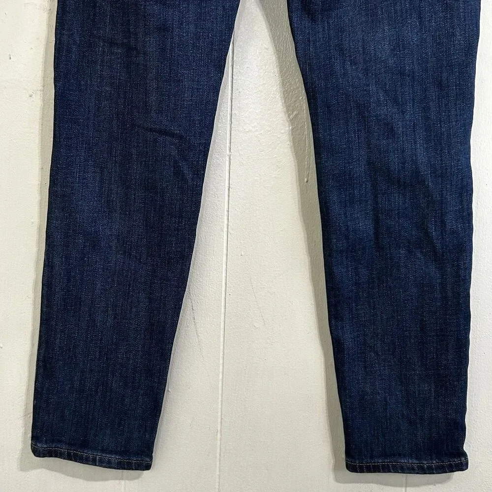 J.Crew Toothpick Ankle Jeans Size 27 Denim Dark Blue Stretch Low Rise Jeans